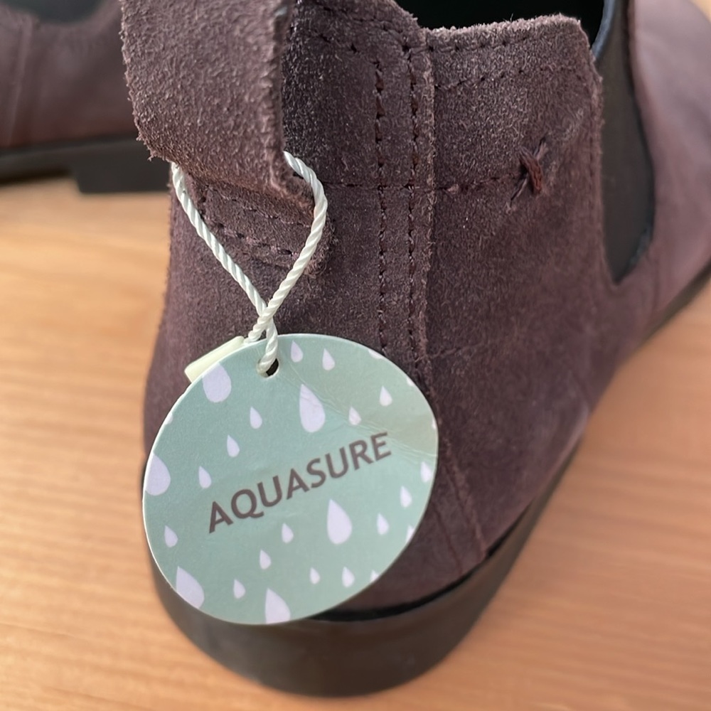 NWT Salvia dark grey water resistant “hydra suede” booties, size 38 (US 7-7.5) - Picture 9 of 16